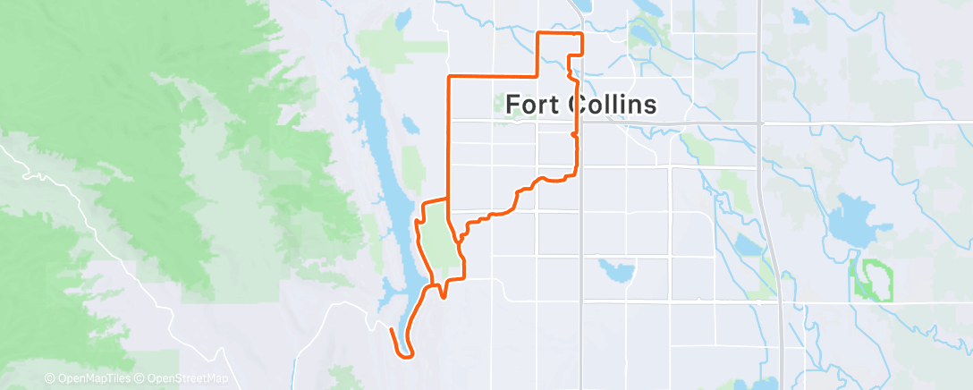 Map of the activity, Morning Ride