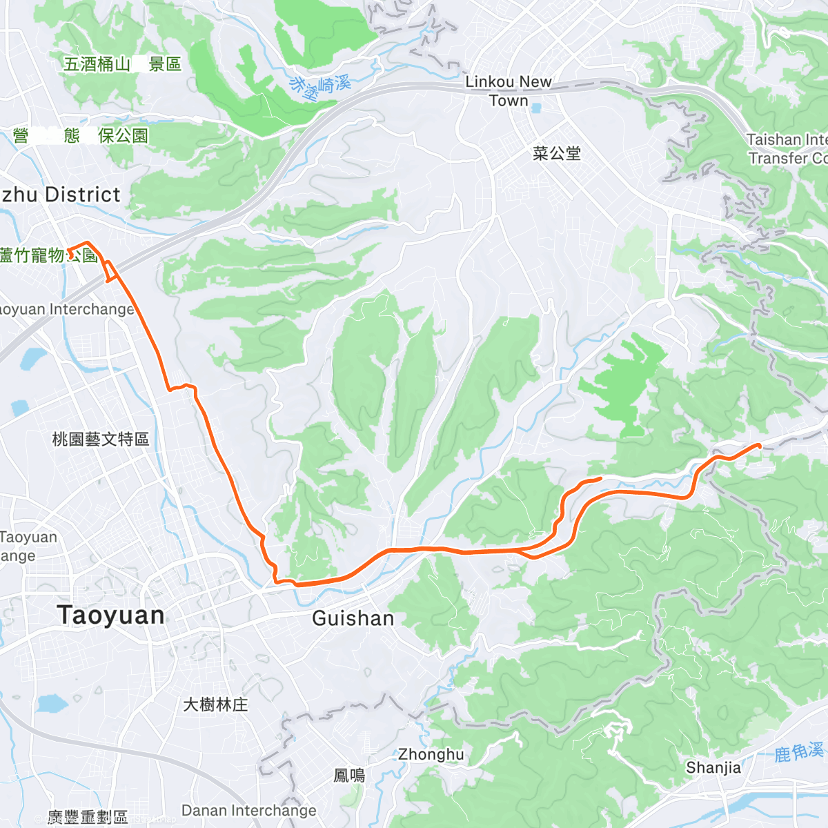 Map of the activity, Sunday, East Wanshou Rd, 2nd go at it~