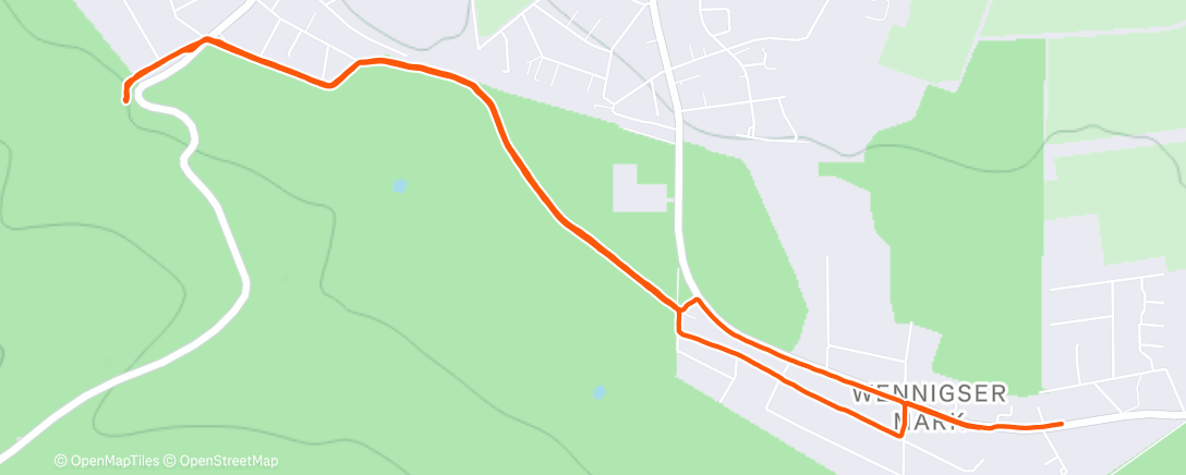 Map of the activity, Lunch Hike