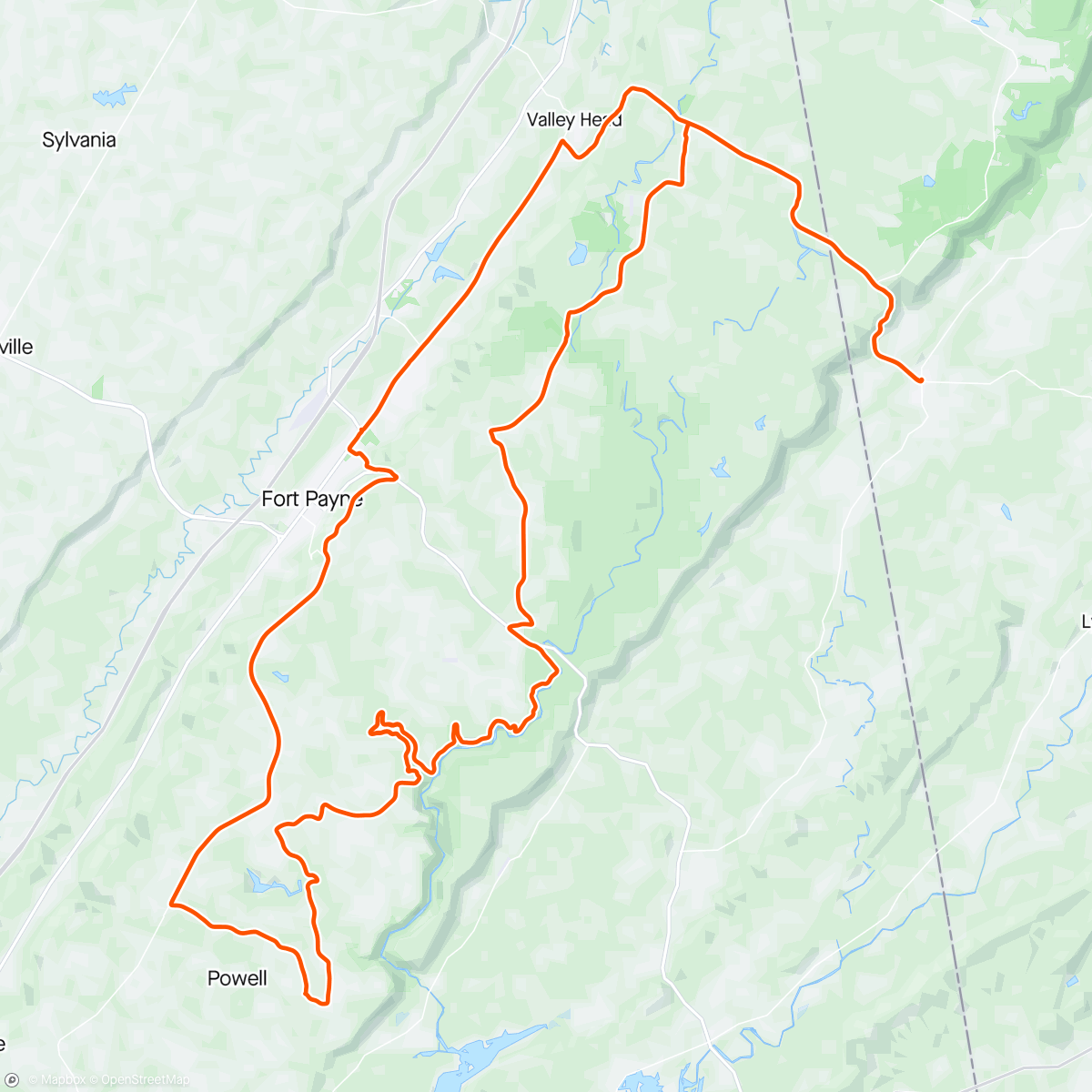 Map of the activity, First ride with the Alabama Randonneurs. Great meeting Chris, Ken and Bobby!