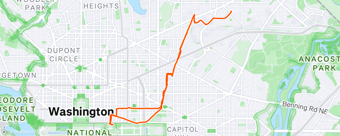 Map of the activity, Morning Ride