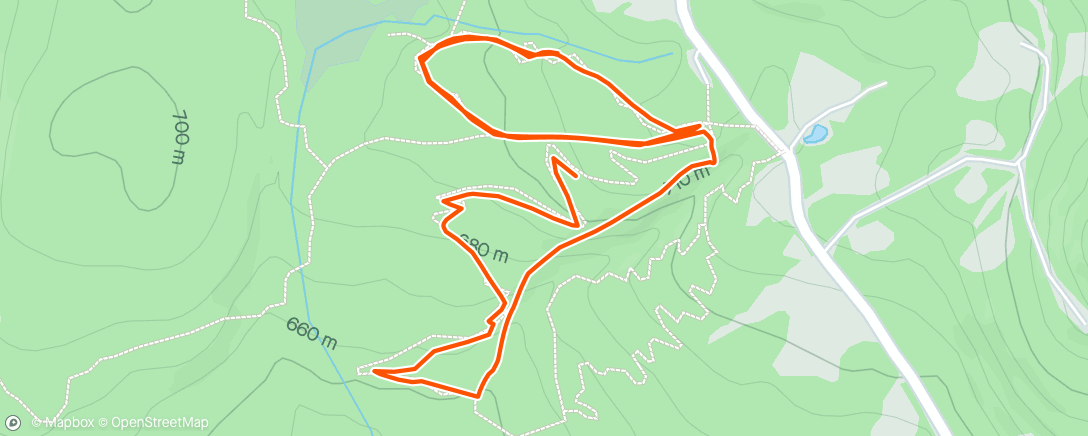 Mapa de la actividad (Tannersville - Mountain Bike - Cyclemeter)