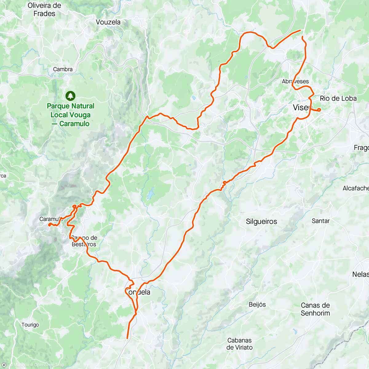 アクティビティ「Volta de bicicleta matinal」の地図