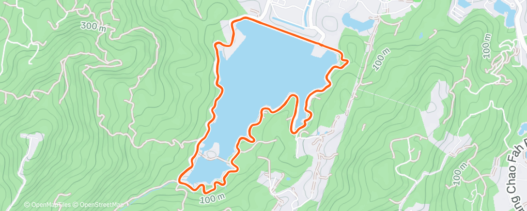 Map of the activity, Morning Run