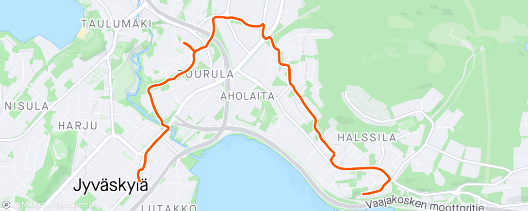 Map of the activity, 5,6km Afternoon Walk