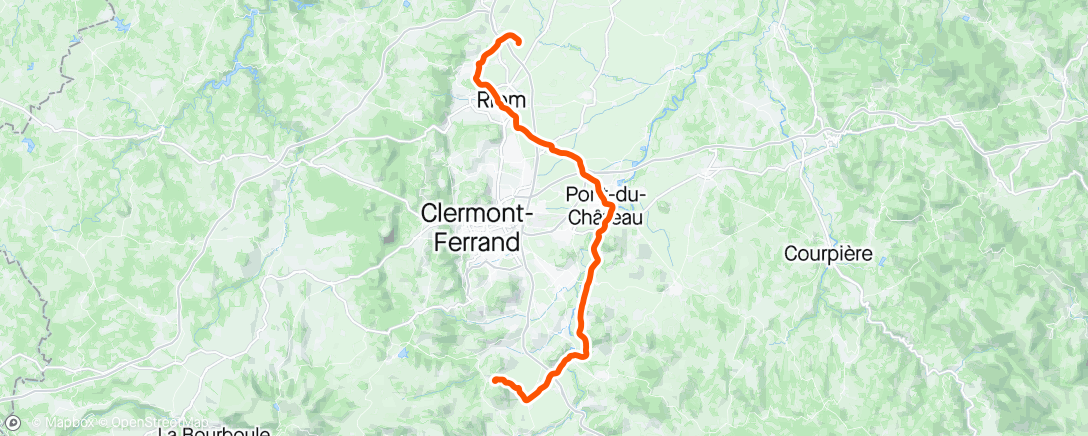 Map of the activity, Direction Saint-Sandoux 🚀