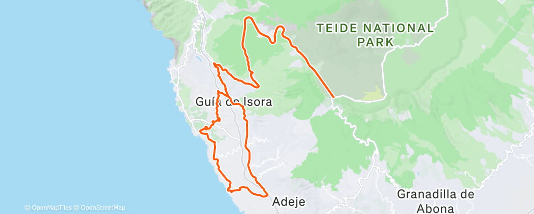 Map of the activity, B-day Ride