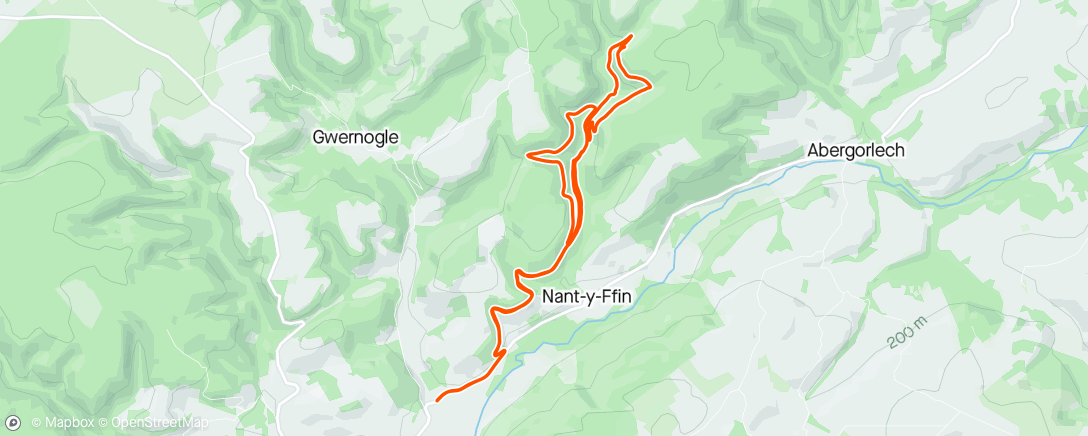 Kaart van de activiteit “It’s been a while ! Brechfa Forest MTB Trail (on the Gravel bike)”