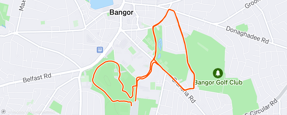 Map of the activity, Morning Run