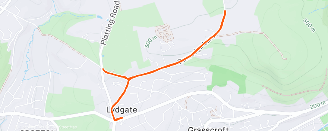 Map of the activity, C25K Week 2 Done ✅