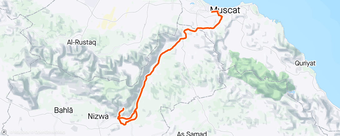 Map of the activity, Tour of Oman 🇴🇲 - stage 5 + top up