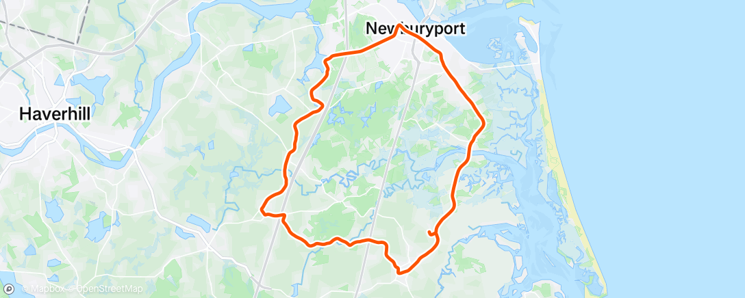 Map of the activity, Afternoon Ride