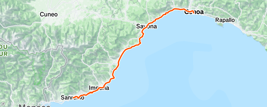 Map of the activity, Sanremo 💚