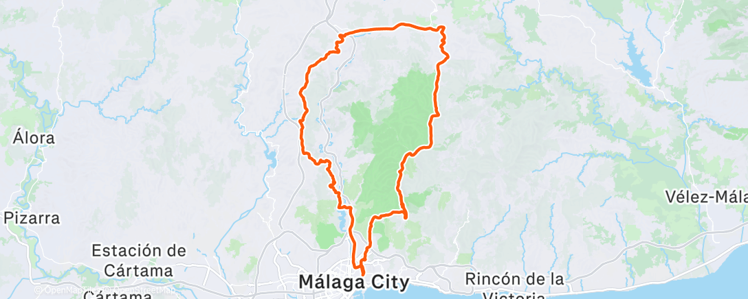 Карта физической активности (Bicicleta por la mañana)