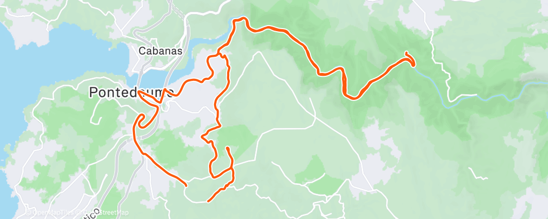 Map of the activity, Caaveiro-Castillo