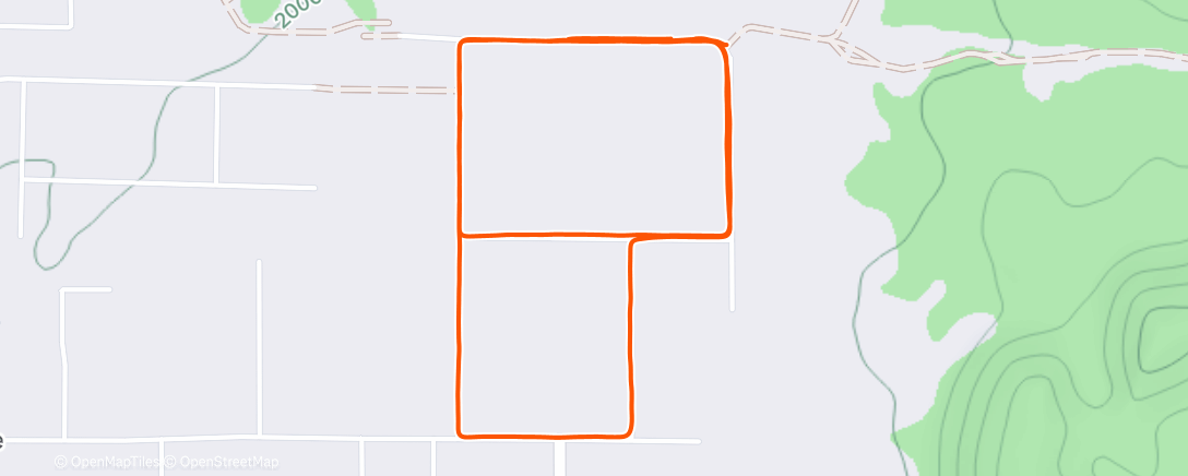 Map of the activity, Morning Run