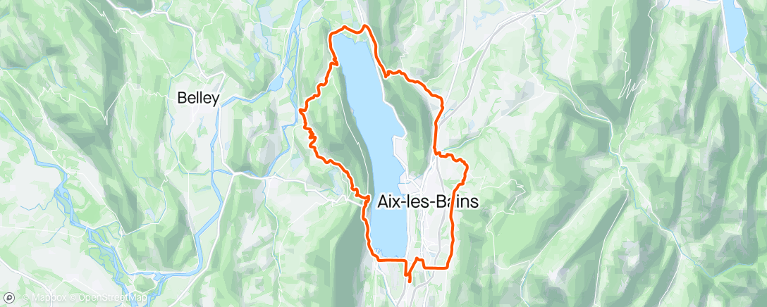 Map of the activity, 3h Route : Promenade du vélo, putain j’en ai pas fait depuis 3 mois 😂