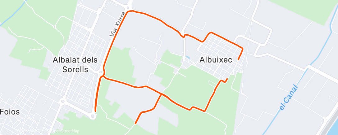 Map of the activity, 🏃🏽‍♀️