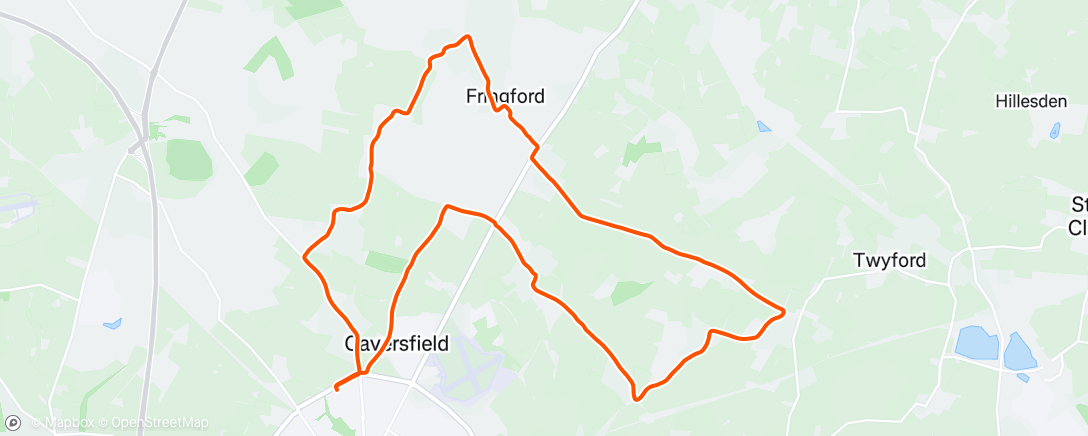 Mapa de la actividad (Afternoon Ride)