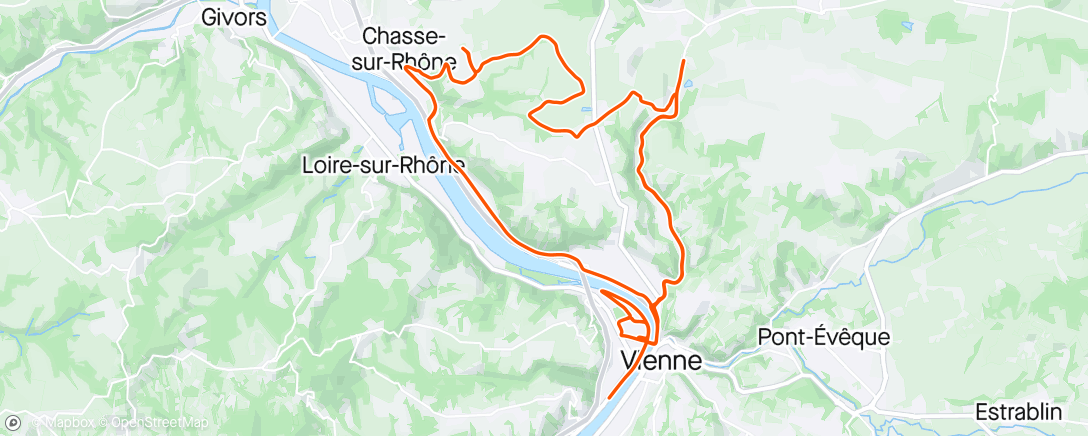 Map of the activity, École de cyclisme