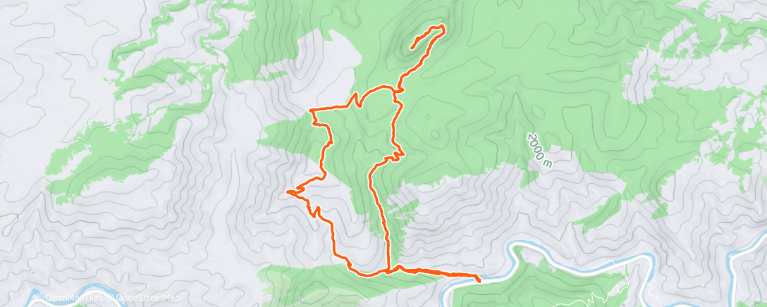 Map of the activity, Anna’s and Tollak’s Birthday Hike