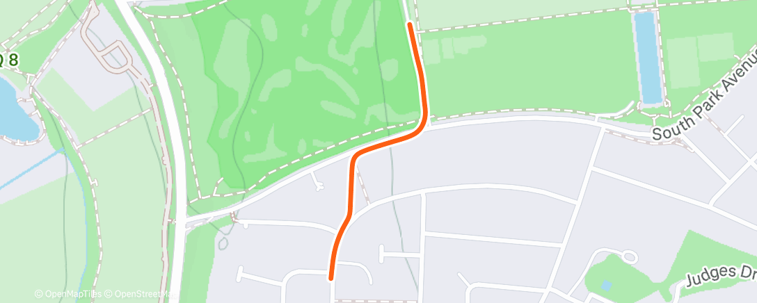 Map of the activity, Morning Run