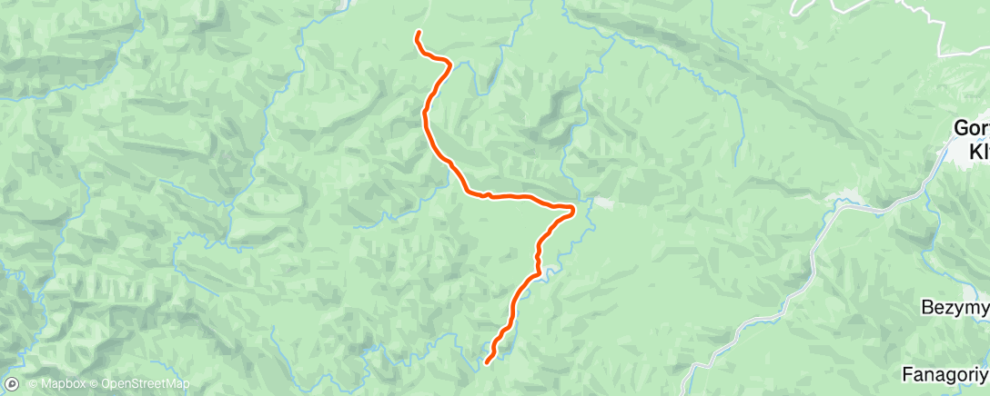 Map of the activity, Полуденный заезд
