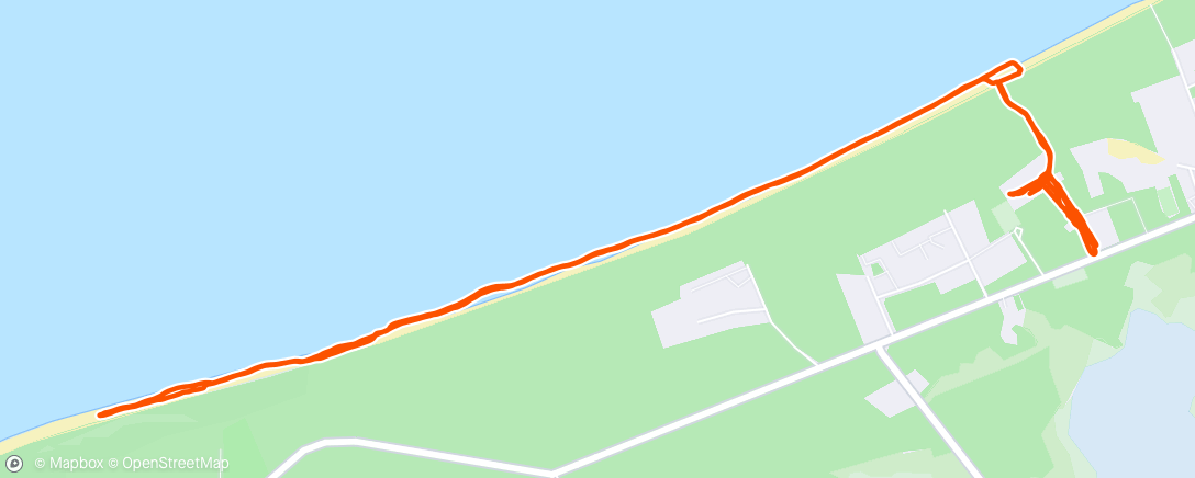 Map of the activity, Spacerek po plaży 💪😁