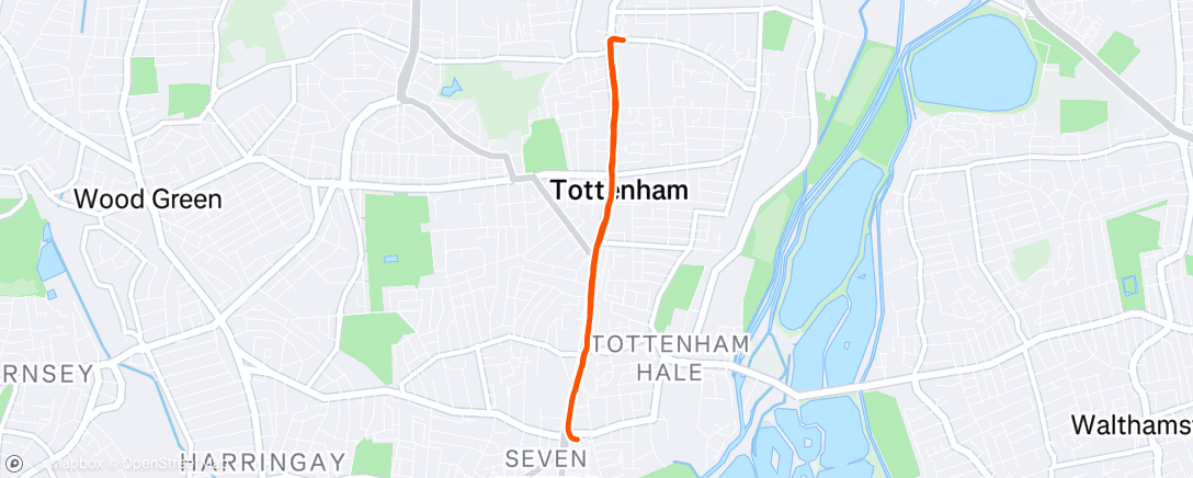 Map of the activity, Lunch Run