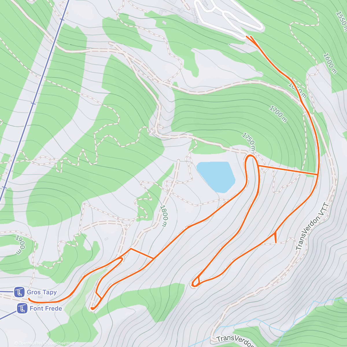 Map of the activity, Randonnée le matin