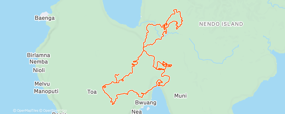 Map of the activity, Zwift - Group Ride: Long - Stage 1 - Tour de Zwift on Shisa Shakedown in Makuri Islands