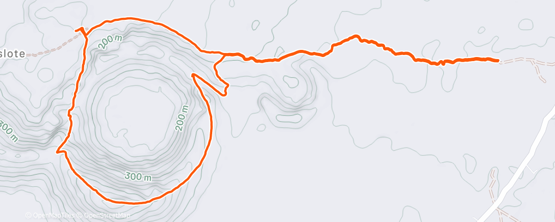 Map of the activity, Randonnée autour de Caldera Blanca