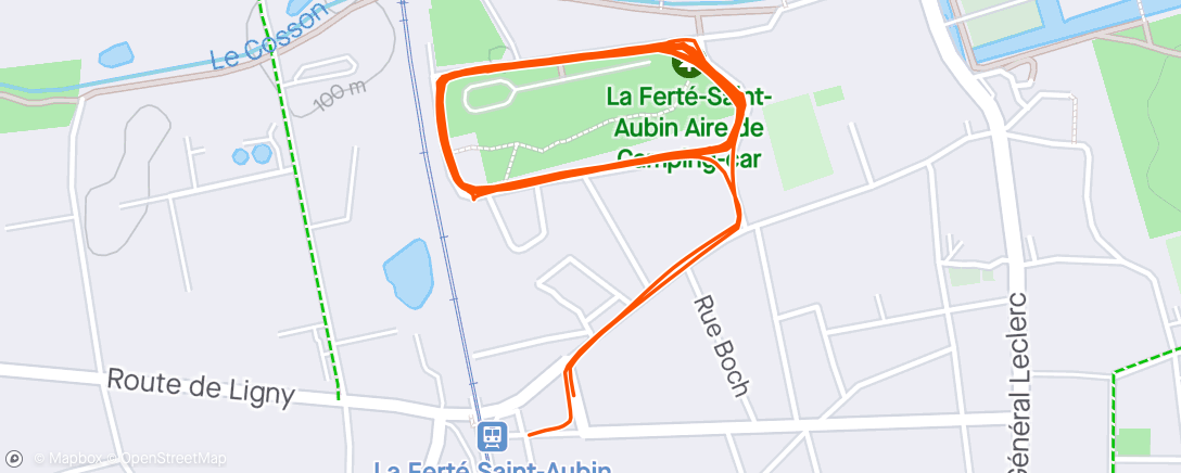 Map of the activity, LFSA - endurance musculaire lente avec Fred