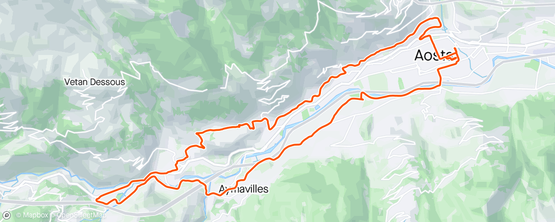 アクティビティ「Giro mattutino」の地図