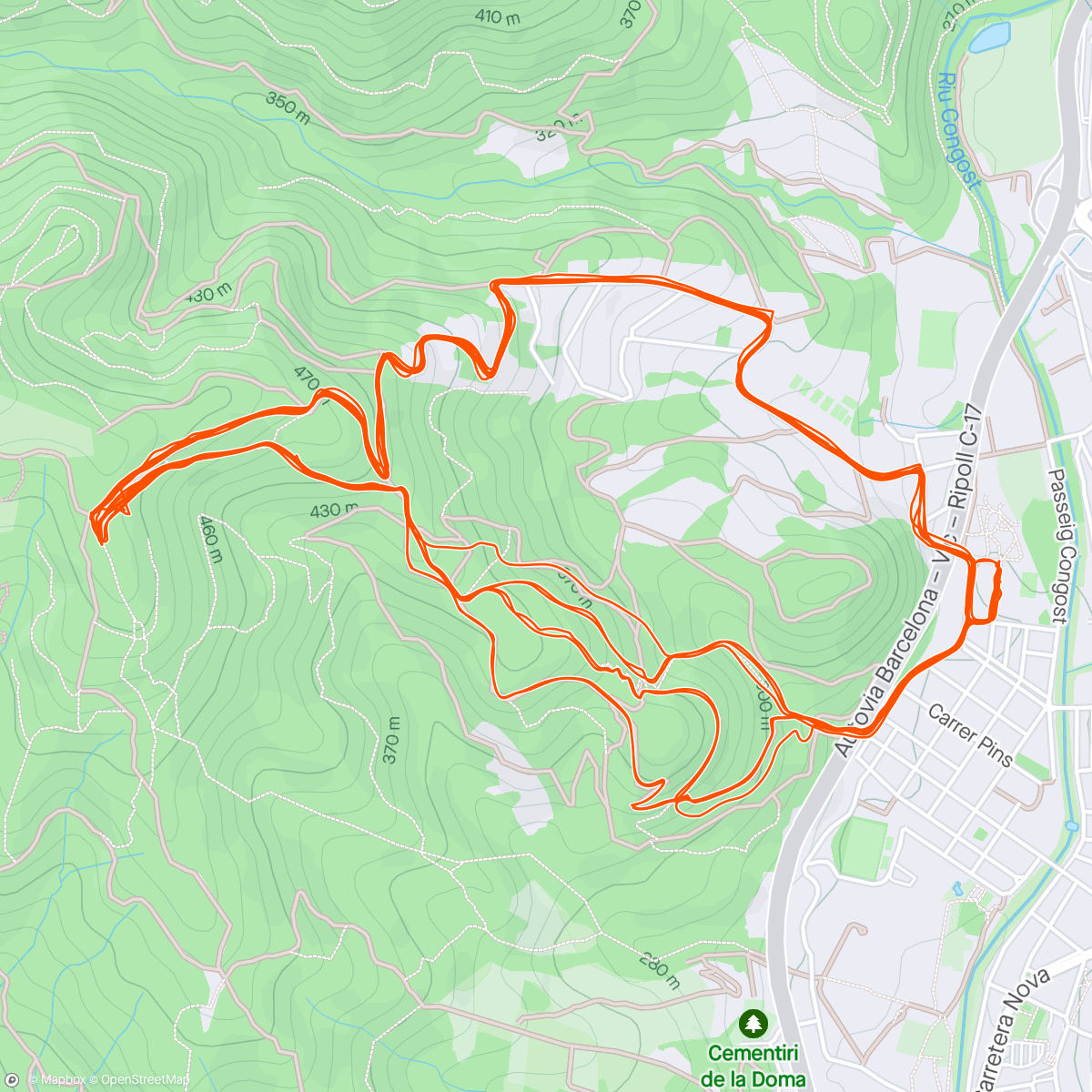 Map of the activity, Sorrera bike Park con Zequi, Joan y Dani