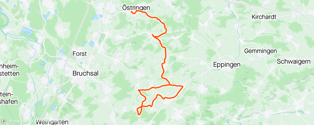 「Kraichgau Strecken Check」活動的地圖