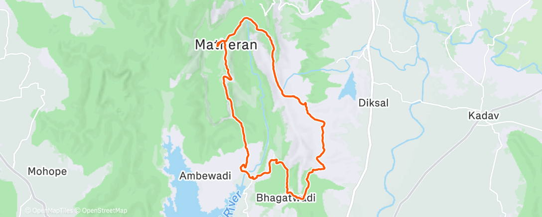 Map of the activity, Matheran Ultra 2nd Edition