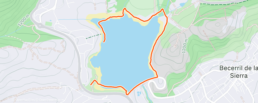 Карта физической активности (Bicicleta de montaña eléctrica matutina)