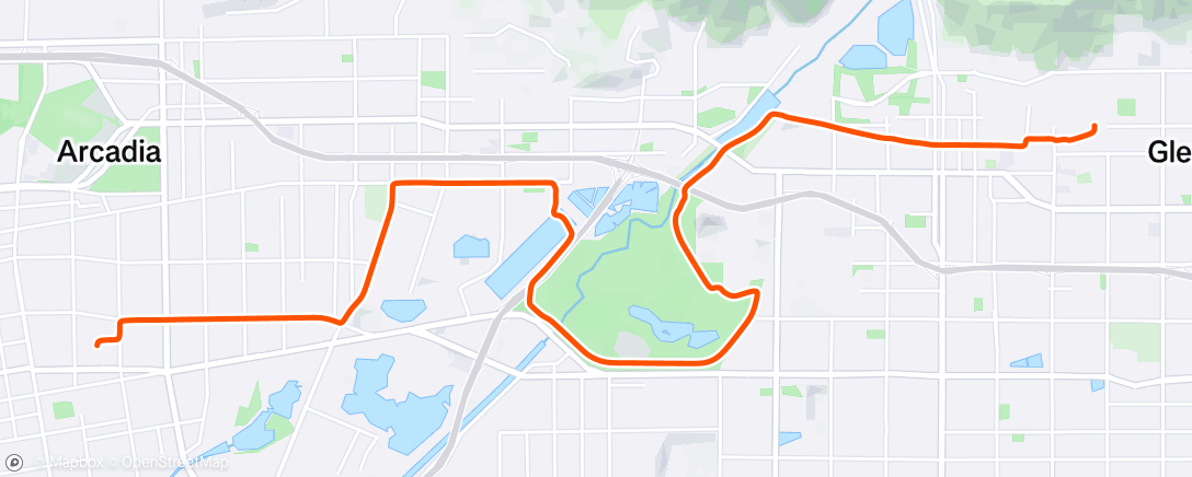 Map of the activity, Afternoon Ride