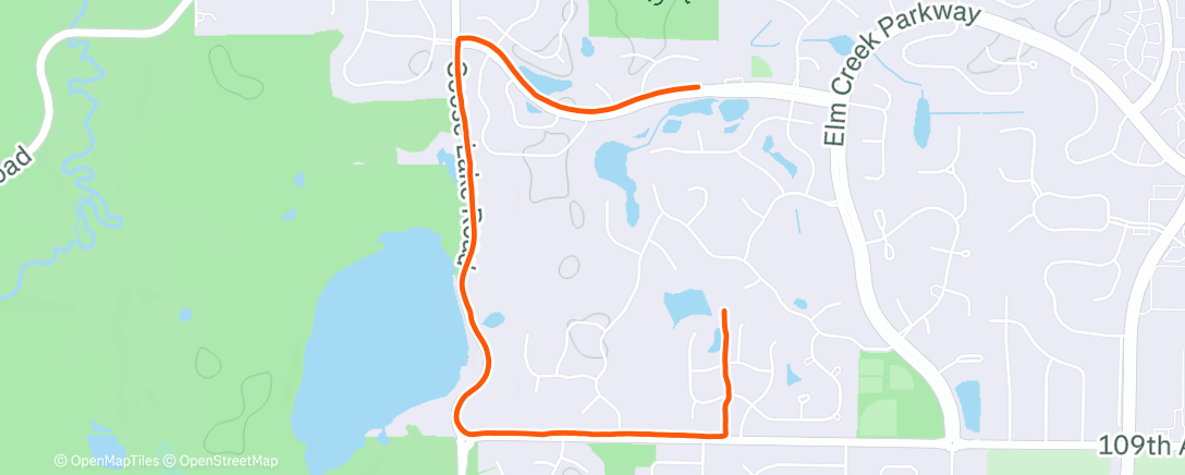 Map of the activity, Lunch Ride