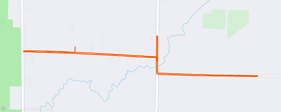 Map of the activity, Afternoon Run