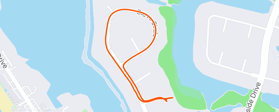 Map of the activity, Afternoon Walk