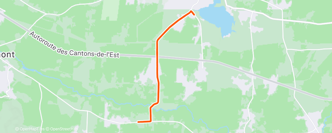 Map of the activity, Road shoes was a terrible choice