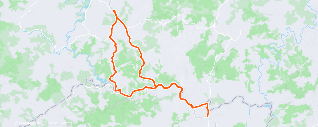 Карта физической активности (Pedalada de mountain bike matinal)