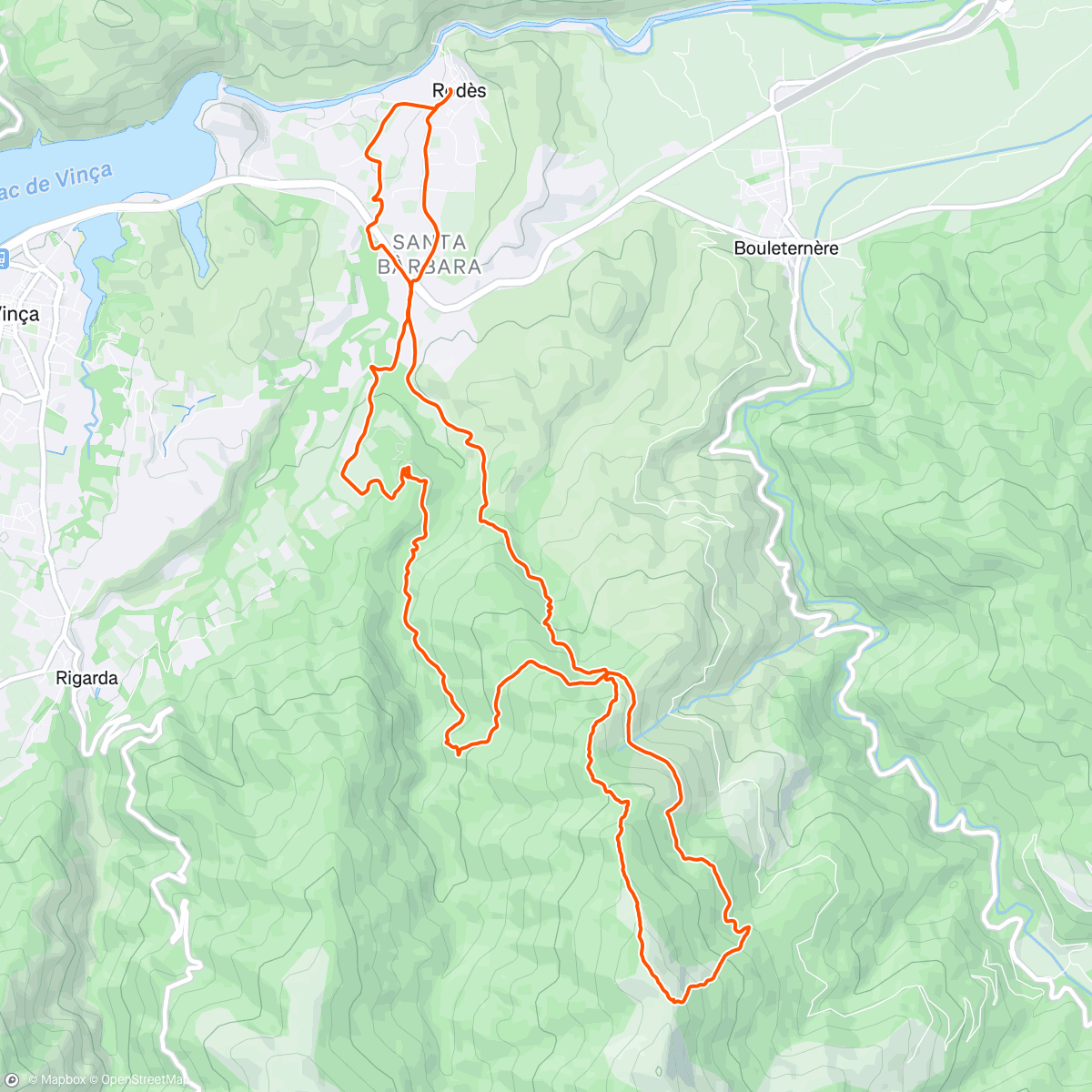 Map of the activity, Sortie longue Cap Trail Catalan