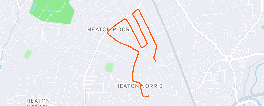 Map of the activity, Lunch Run