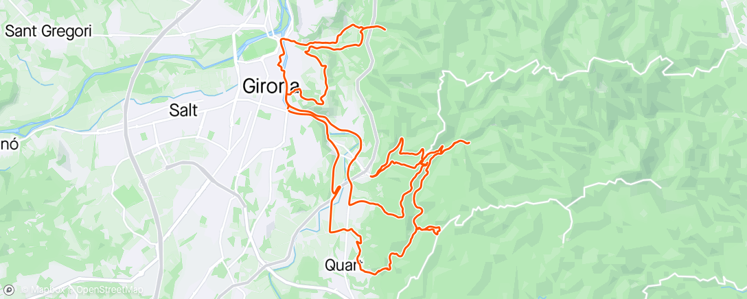 Map of the activity, More mtb