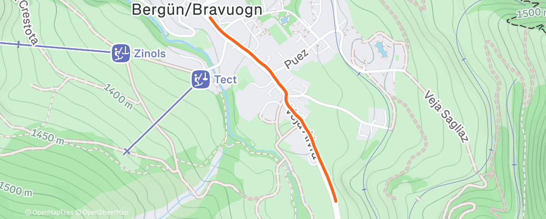 Карта физической активности (Afternoon Run)