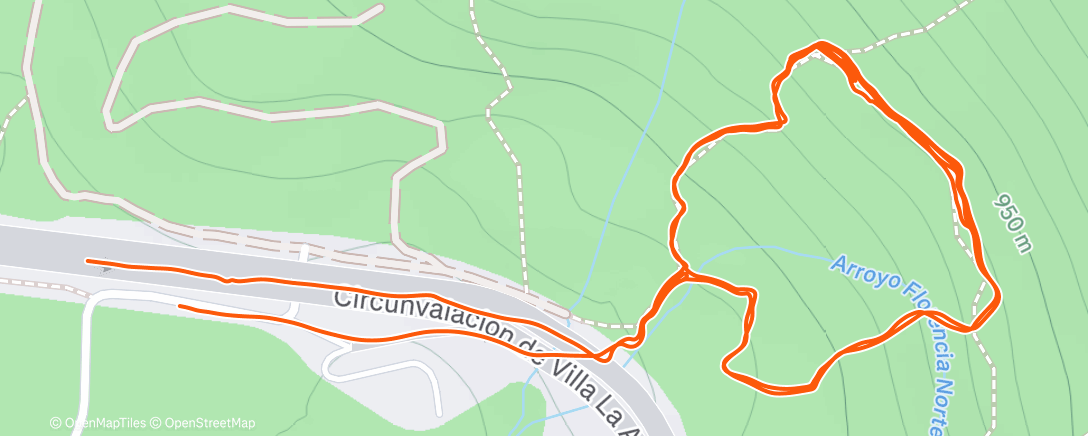 Map of the activity, Morning Trail Run