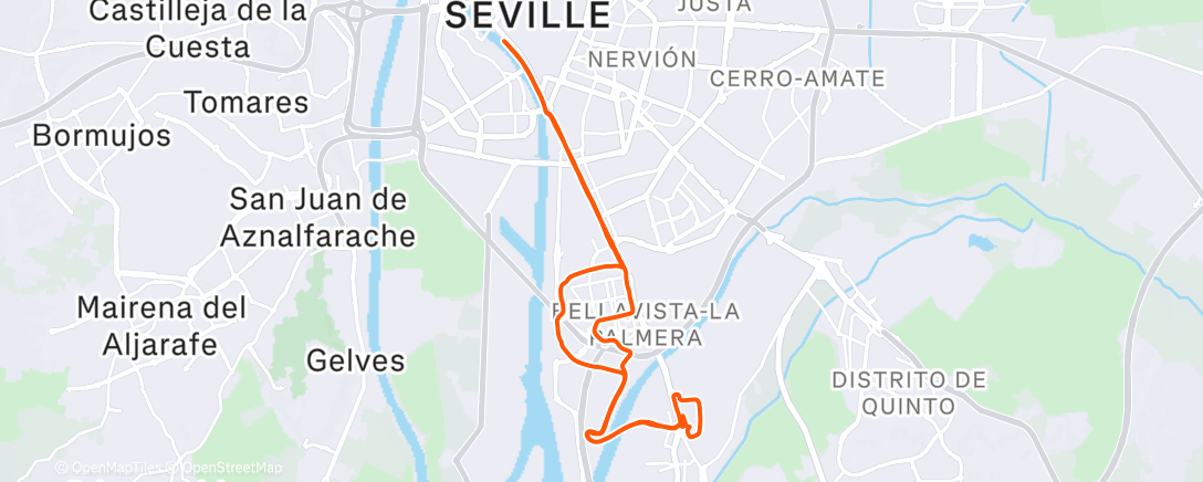 Карта физической активности (Carrera de mañana)